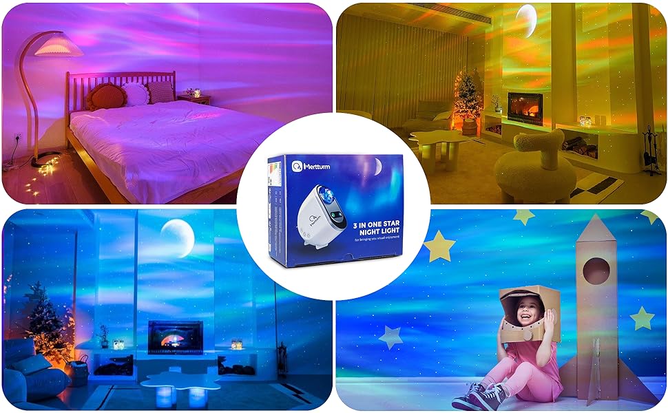 Aurora Dream Light : Projecteur ( 1 ACHETE = 1 OFFERT )